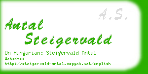 antal steigervald business card